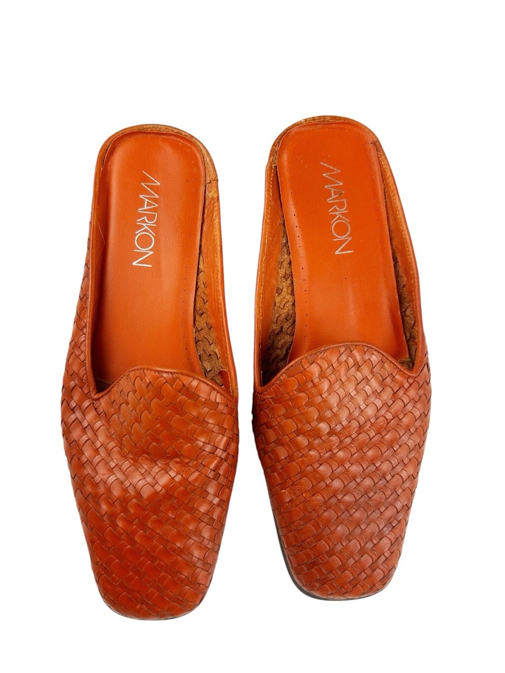 Markon Vintage Leather Murphy Mules Women's Size 6